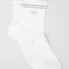 Unisex Half-Crew Performance Sock - White