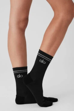 Unisex Half-Crew Performance Sock - Black 9 Unisex Half-Crew Performance Sock - Black -Style Avenue A0295W 01 b1 a4 m89