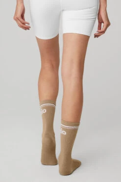 Unisex Throwback Sock - Gravel/White -Style Avenue A0357U 02577 b1 s1 a3 1 m90