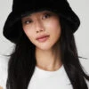 Faux Fur Bucket Hat - Black -Style Avenue A0375U 01 b1 a1 m54