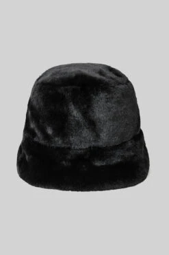 Faux Fur Bucket Hat - Black -Style Avenue A0375U 01 b1 a3