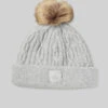 Cable Knit Beanie - Athletic Heather Grey -Style Avenue A0405U 02910 b1 a1