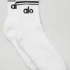 Unisex Half-Crew Throwback Sock - White/Black 1 Unisex Half-Crew Throwback Sock - White/Black -Style Avenue A0480U 0001 b1 a1