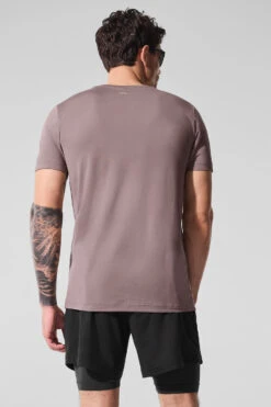 Conquer Reform Crewneck Short Sleeve - Mushroom 9 Conquer Reform Crewneck Short Sleeve - Mushroom -Style Avenue M1205R 05498 b1 s1 a2 1 m214