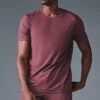 Conquer Reform Crewneck Short Sleeve - Burgundy Truffle -Style Avenue M1205R 05815 b1 s1 a1 1 m221