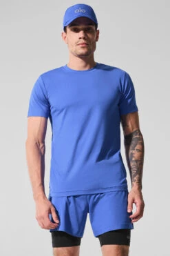 Conquer Reform Crewneck Short Sleeve - Marathon Blue -Style Avenue M1205R 06037 b1 s1 a005 1 m214