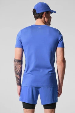 Conquer Reform Crewneck Short Sleeve - Marathon Blue -Style Avenue M1205R 06037 b1 s1 a2 1 m214