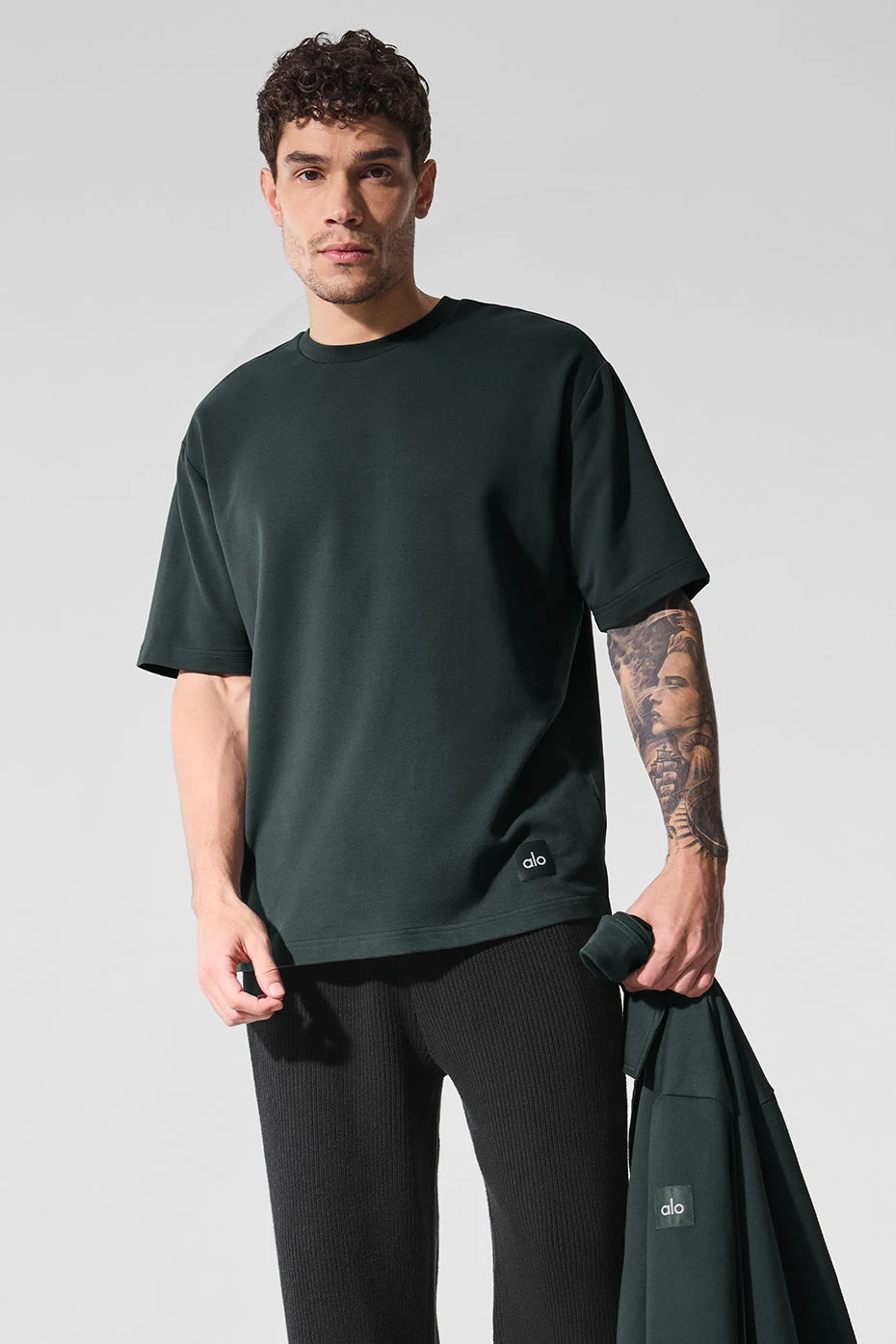 Double Take Short Sleeve - Charcoal Green 3 Double Take Short Sleeve - Charcoal Green