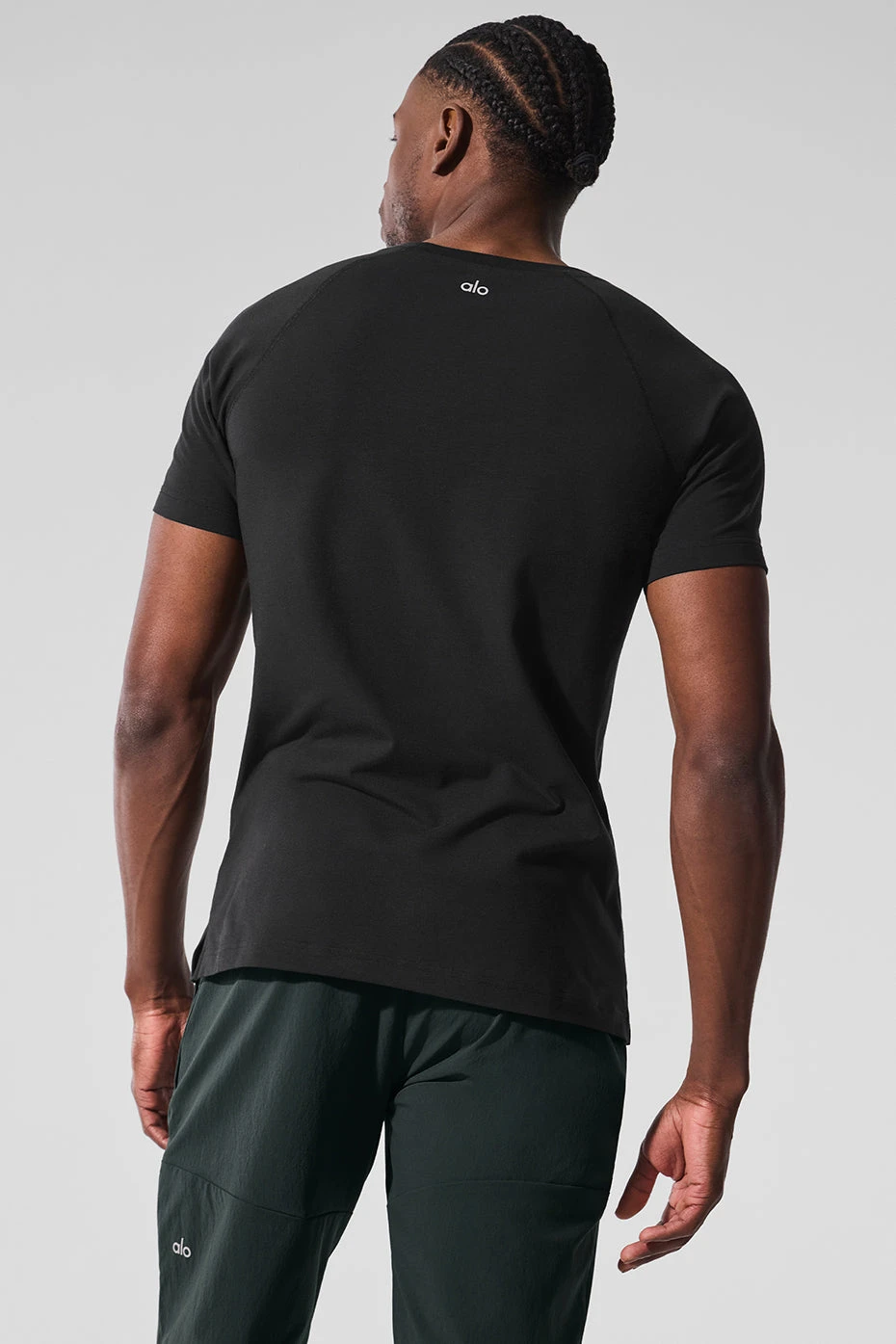Alo Vapor Crewneck Short Sleeve - Black 5 Alo Vapor Crewneck Short Sleeve - Black - Image 3