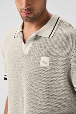 Sports Club Sweater Knit Polo - Bone 7 Sports Club Sweater Knit Polo - Bone -Style Avenue M1243R 03040 b1 s1 a4 1 m180