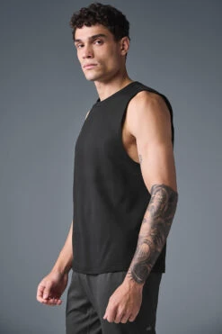 Conquer Muscle Tank - Black -Style Avenue M2066R 01 b1 s1 a3 1 m214