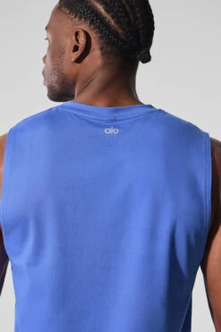 Conquer Muscle Tank - Marathon Blue -Style Avenue M2066R 06037 b1 s1 a003 1 m221