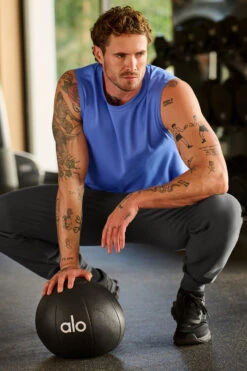 Conquer Muscle Tank - Marathon Blue -Style Avenue M2066R 06037 b2 s1 a1 m220