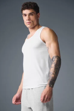 Everyday Modal Rib Tank - White -Style Avenue M2071R 00 b1 s1 a3 1 m214