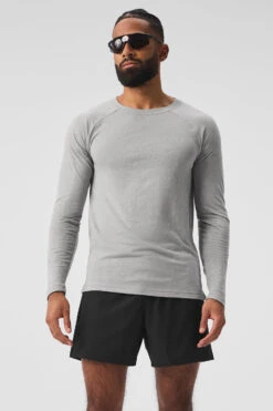 Triumph Long Sleeve Tee - Athletic Heather Grey