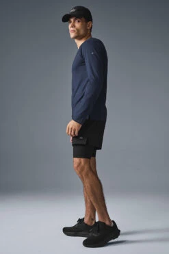 Triumph Long Sleeve Tee - Navy -Style Avenue M3079R 03842 b1 s1 a4 1 m214