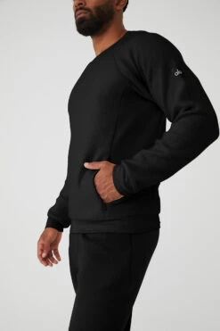 Triumph Crew Neck Sweatshirt - Black -Style Avenue M3108R 01 b1 s3 a4 m93
