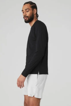 Idol Long Sleeve Performance Tee - Black 8 Idol Long Sleeve Performance Tee - Black -Style Avenue M3123R 01 b1 s3 a2 1 m92