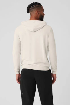 Micro Waffle Fast Break Hoodie - Bone -Style Avenue M3164R 03040 b1 s3 a3 1 m93