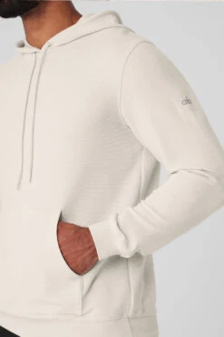 Micro Waffle Fast Break Hoodie - Bone -Style Avenue M3164R 03040 b1 s3 a4 1 m93