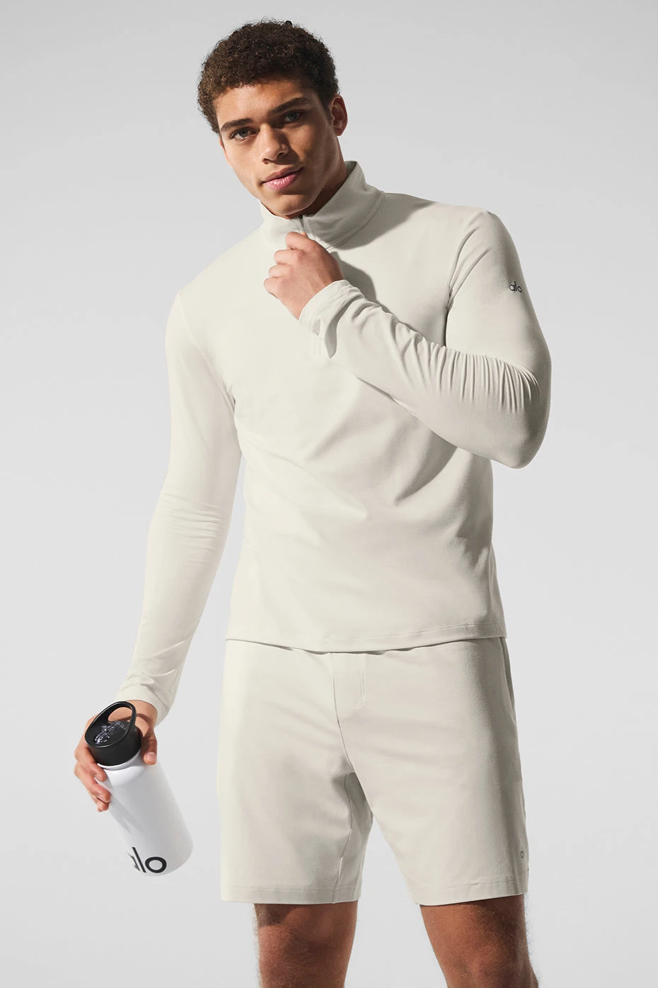 Conquer 1/4 Zip Reform Long Sleeve - Bone 3 Conquer 1/4 Zip Reform Long Sleeve - Bone