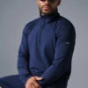 Conquer 1/4 Zip Reform Long Sleeve - Navy -Style Avenue M3193R 03842 b1 s3 a1 1 m195