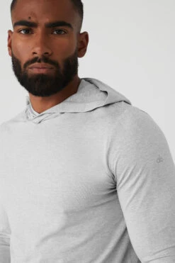 Conquer Reform Long Sleeve With Hood - Athletic Heather Grey 9 Conquer Reform Long Sleeve With Hood - Athletic Heather Grey -Style Avenue M3199R 02910 b1 s3 a4 1 m93