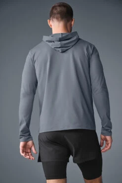 Conquer Reform Long Sleeve With Hood - Steel Grey -Style Avenue M3199R 05541 b1 s1 a2 1 m226