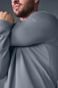 Conquer Reform Long Sleeve With Hood - Steel Grey -Style Avenue M3199R 05541 b1 s1 a4 1 m226