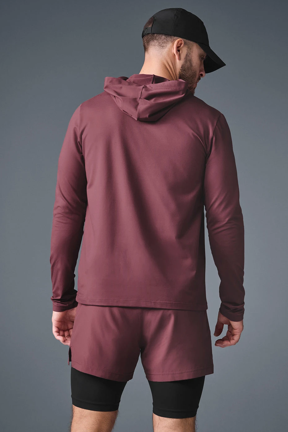 Conquer Reform Long Sleeve With Hood - Burgundy Truffle 4 Conquer Reform Long Sleeve With Hood - Burgundy Truffle - Image 2