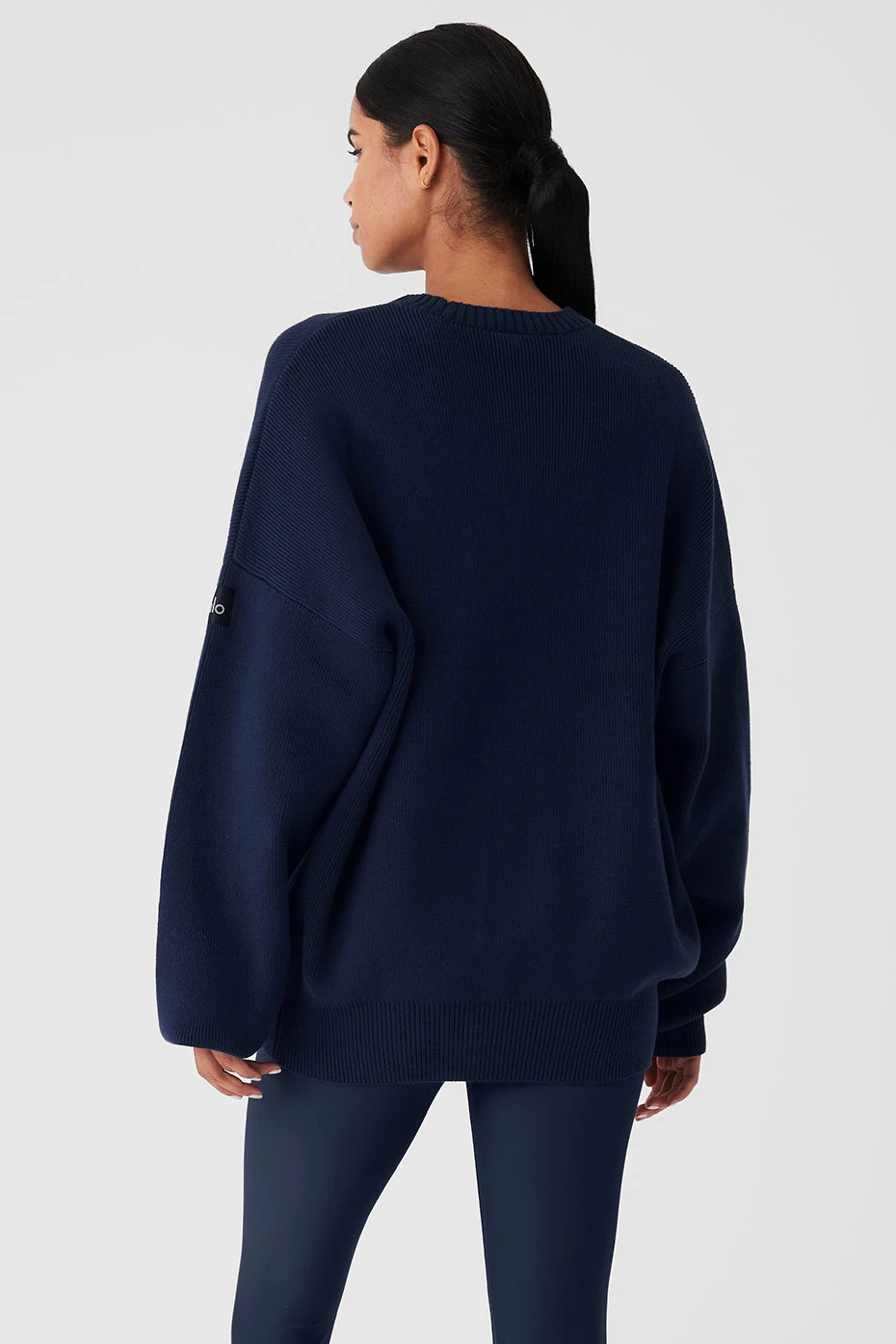 Scholar Crew Neck Sweater - Navy 4 Scholar Crew Neck Sweater - Navy - Image 2