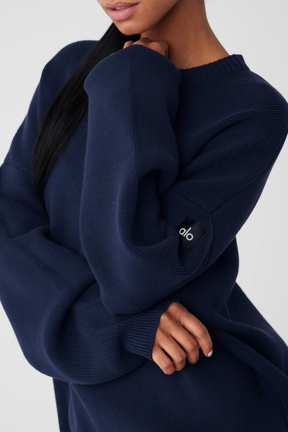 Scholar Crew Neck Sweater - Navy 6 Scholar Crew Neck Sweater - Navy - Image 4