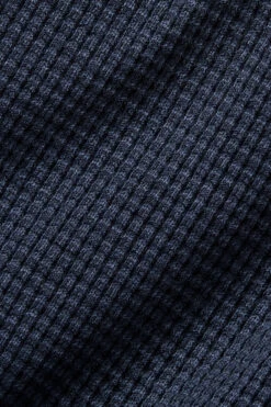 Elevate Waffle Long Sleeve Crew - Navy -Style Avenue M3265R 03842 b1 s3 a5 m180