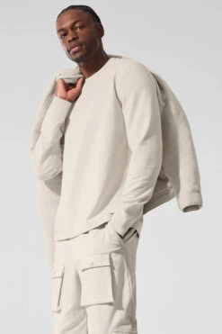 Double Take Long Sleeve Crew - Bone 9 Double Take Long Sleeve Crew - Bone -Style Avenue M3299R 03040 b1 s1 a3 1 m221