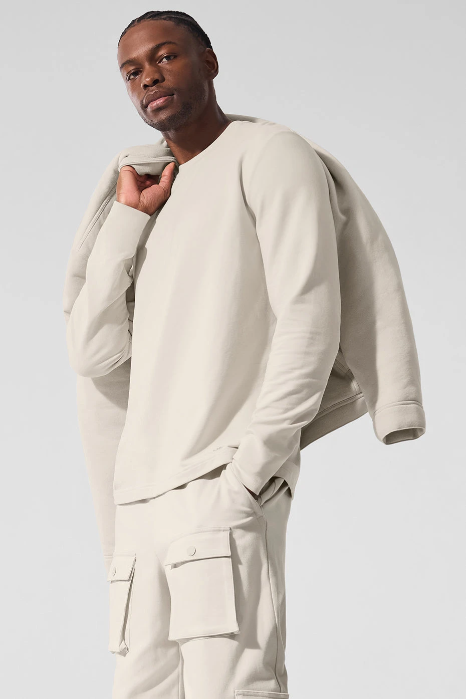 Double Take Long Sleeve Crew - Bone 6 Double Take Long Sleeve Crew - Bone - Image 4