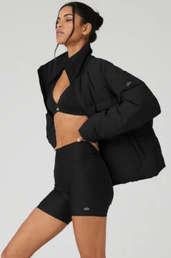 Stretch Woven Street Puffer - Black 8 Stretch Woven Street Puffer - Black -Style Avenue M4134R 01 b1 s1 a3 1 m18