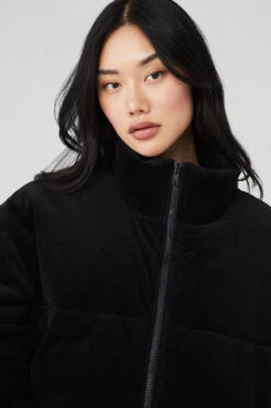 Corduroy Stage Puffer - Black 10 Corduroy Stage Puffer - Black -Style Avenue M4139R 01 b1 s1 a4 1 m54