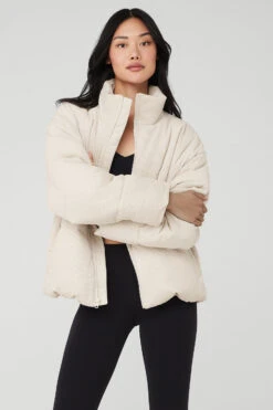 Corduroy Stage Puffer - Bone -Style Avenue M4139R 03040 b1 s1 a1 2 m54