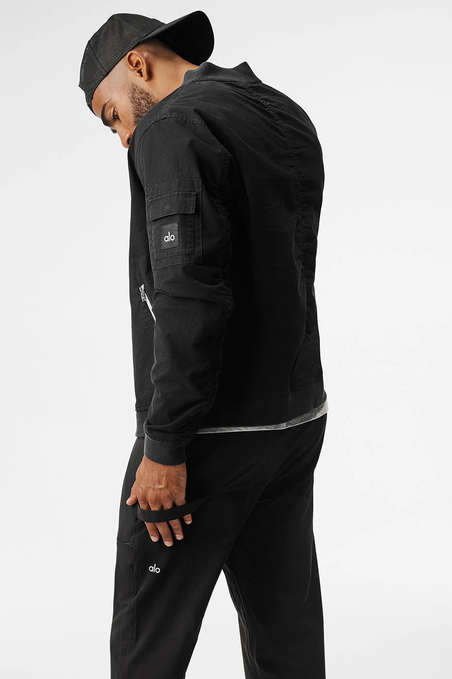 Division Ripstop Bomber Jacket - Black 4 Division Ripstop Bomber Jacket - Black - Image 2