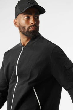 Division Ripstop Bomber Jacket - Black 11 Division Ripstop Bomber Jacket - Black -Style Avenue M4141R 01 b1 s3 a4 2 m93