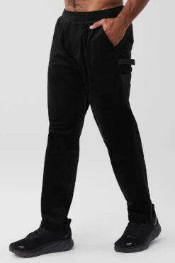 Corduroy District Sweatpant - Black -Style Avenue M5139R 01 b1 s3 a3 1 m93