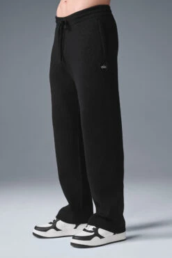 Scholar Straight Leg Sweatpant - Black 8 Scholar Straight Leg Sweatpant - Black -Style Avenue M5171R 01 b1 s1 a3 1 m214