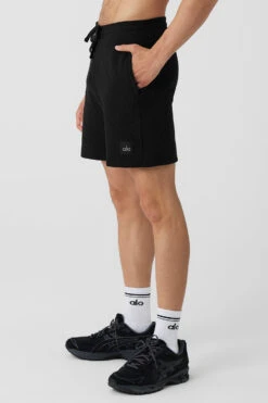 Quilted Stadium Short - Black -Style Avenue M6103R 01 b1 s1 a2 1 m108