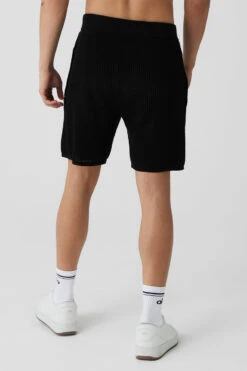 Open-Knit Short - Black -Style Avenue M6117R 01 b1 s3 a3 1 m108