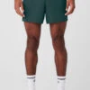 5" Adapt Running Short - Midnight Green