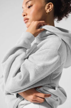 Renown Heavy Weight Hoodie - Athletic Heather Grey -Style Avenue U3013R 02910 b1 s1 a3 1 m206