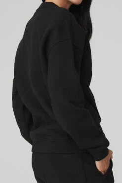 Renown Heavy Weight Crew Neck Pullover - Black -Style Avenue U3014R 01 b1 s1 a4 1 m54