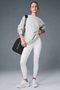 Renown Heavy Weight Crew Neck Pullover - Athletic Heather Grey -Style Avenue U3014R 02910 b1 s1 a4 1 m224