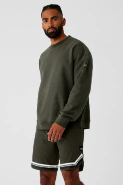 Renown Heavy Weight Crew Neck Pullover - Stealth Green -Style Avenue U3014R 04672 b1 s3 a2 1 m93 8abe0700 2bf3 42c8 8fea aab9f226d5e4