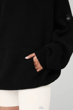 Scholar Hooded Sweater - Black 9 Scholar Hooded Sweater - Black -Style Avenue U3026R 01 b1 s1 a4 1 m54
